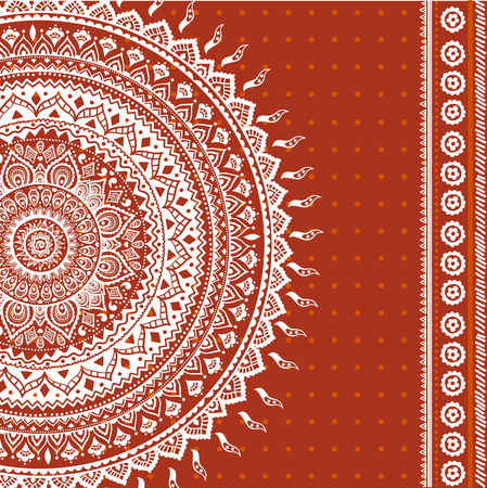 Beautiful vintage ornament can be used as a greeting cardのイラスト素材