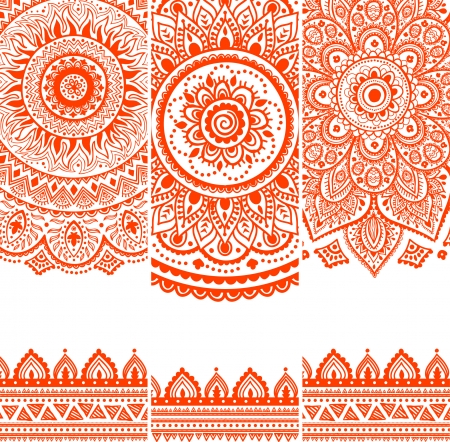 Tribal vintage ethnic pattern seamless illustration  のイラスト素材