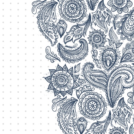 Beautiful vintage ornament のイラスト素材