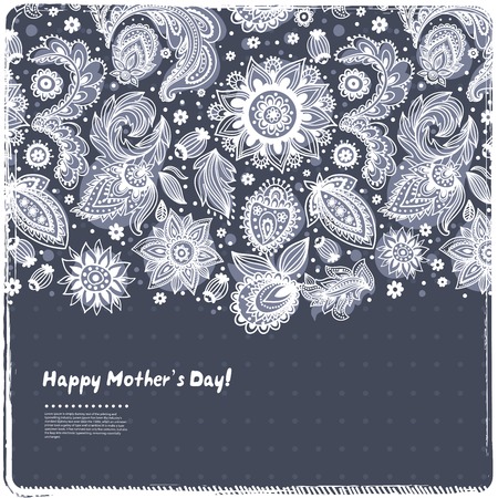 Beautiful Indian floral ornament for your businessのイラスト素材