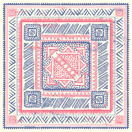 Tribal vintage ethnic backgroundのイラスト素材