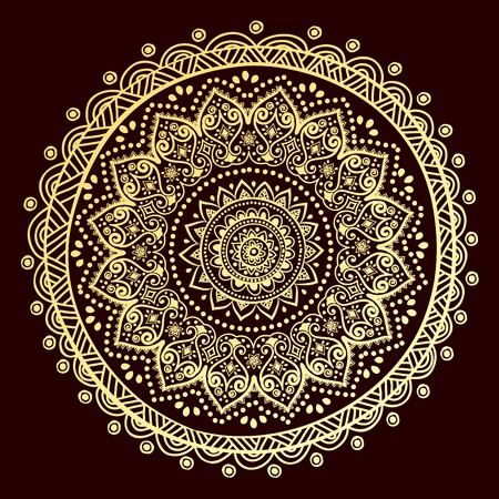 Beautiful Indian floral ornamentのイラスト素材