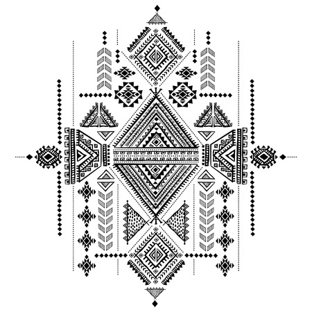 Tribal vintage ethnic backgroundのイラスト素材