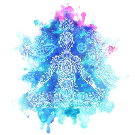 Set of ornamental Indian elements and symbolsのイラスト素材