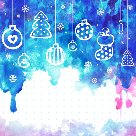 Christmas vector illustration can be used as a greeting cardのイラスト素材