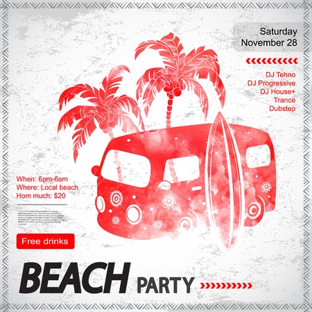 Retro Isolated Travel bus can be used as a greeting cardのイラスト素材