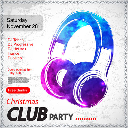 Vector Christmas Invitation  can be used as a greeting cardのイラスト素材