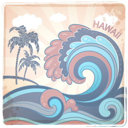 Vector abstract waves background  for your businessのイラスト素材