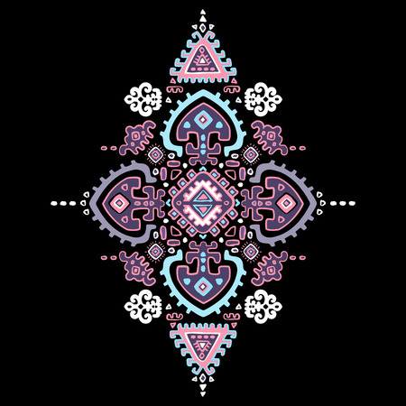 Mexican and African Vector Tribal ethnic ornamentのイラスト素材