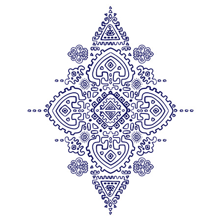 Mexican and African Vector Tribal ethnic ornamentのイラスト素材