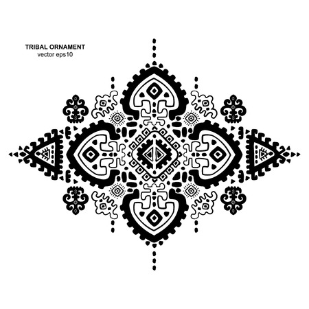 Mexican and African Vector Tribal ethnic ornamentのイラスト素材