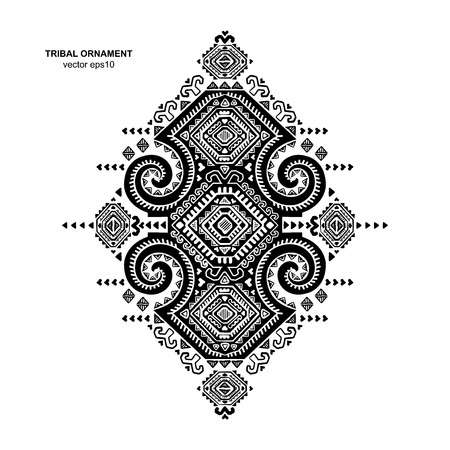 Tribal vector ethnic Mexican and African ornamentのイラスト素材