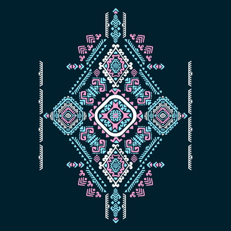 Mexican and African Vector Tribal ethnic ornamentのイラスト素材
