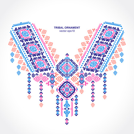 Mexican and African Vector Tribal ethnic ornamentのイラスト素材