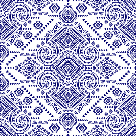 Vector Tribal Mexican vintage ethnic seamless patternの写真素材