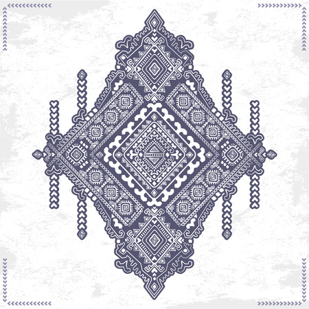 Vector Tribal Mexican vintage ethnic seamless patternのイラスト素材