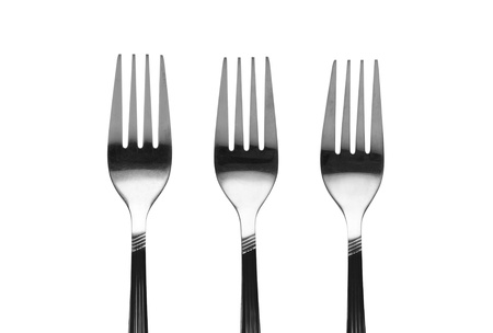Three Forks isolated on white backgroundの写真素材