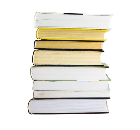 Pile of Books isolated on white backgroundの写真素材