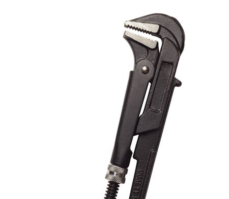 Pipe Wrench isolated on white backgroundの写真素材
