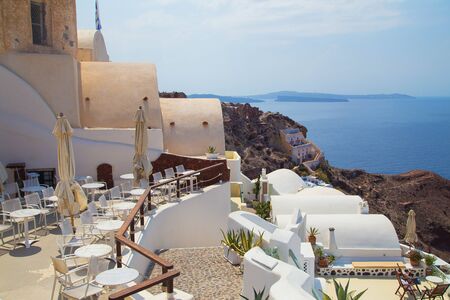 beautiful sights of Santorini islandの写真素材