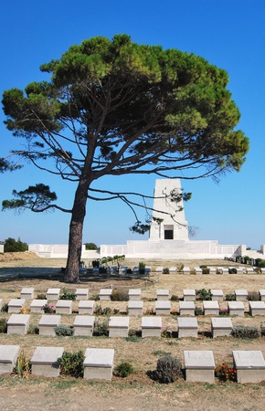 The Lone Pine Memorial at the Gallipoli Battlefields in Turkey.のeditorial素材