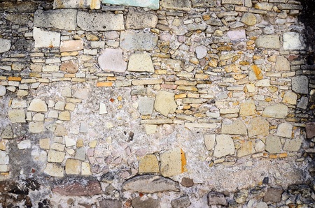 Ancient wall in Mexico 