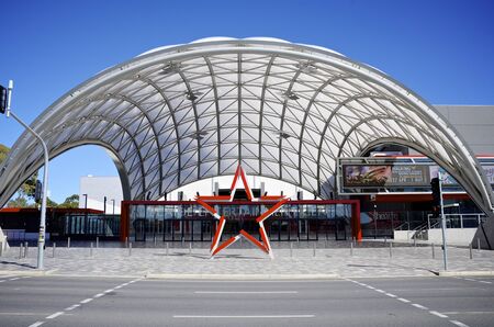 ADELAIDE, SOUTH AUSTRALIA - 25 April 2011: Entrance to the Adelaide Entertainment Centre which attracts many entertainment acts from around the world.のeditorial素材