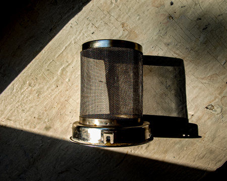 filter in the light of the sun, closeup of photo