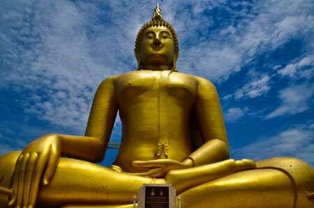 Huge Buddha imageの写真素材
