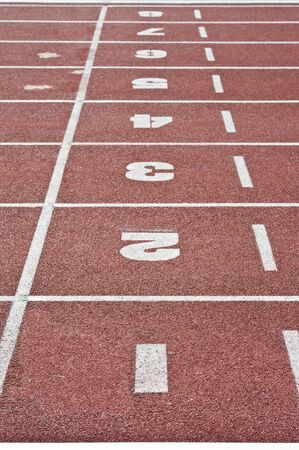 Abstract view of running track 