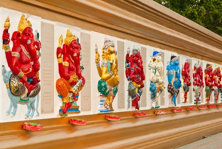 Indian or Hindu God at Wat Saman, Chachoengsao, Thailand の写真素材