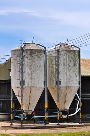 two water tanks の写真素材