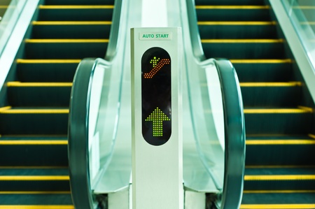 The escalator movingの写真素材