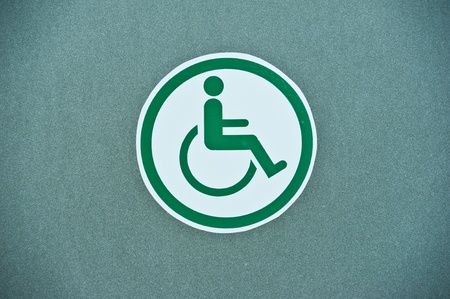 Sign of public toilets WC restroom for handicapped の写真素材