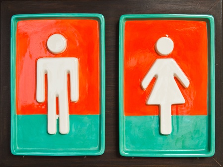 Sign of public toilets WC restroomの写真素材