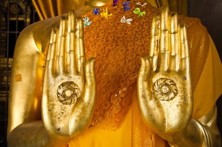 Buddha statue hands の写真素材