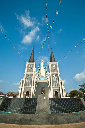 The Roman Catholic Church, Chanthaburi Province, Thailand. の写真素材
