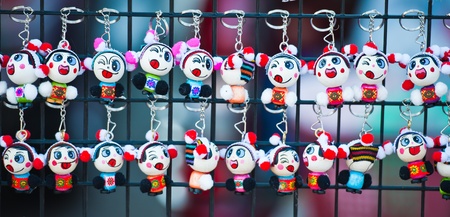 Souvenir Key Holder Dolls at Thailand Market 