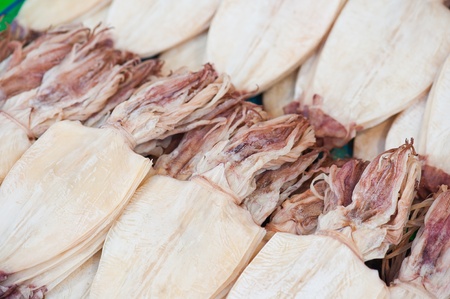 Dried Squid at Thailand Market 