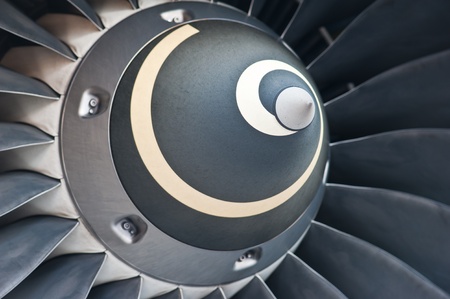 Turbine Blades of An Aircraft Jet Engine 