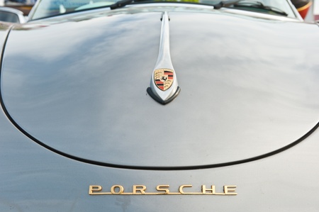 HUA HIN, THAILAND - DEC 16: Porsche 1600 Super on display in Hua Hin Vintage Cars Parade Festival...