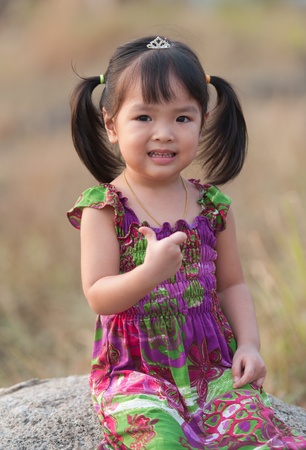 Little baby girlの写真素材