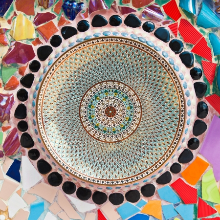 texture of ceramic dishの写真素材