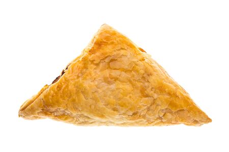 puff pastry isolated on white backgroundの写真素材