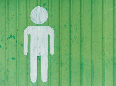 Sign of public toilets WC restroom for manの写真素材