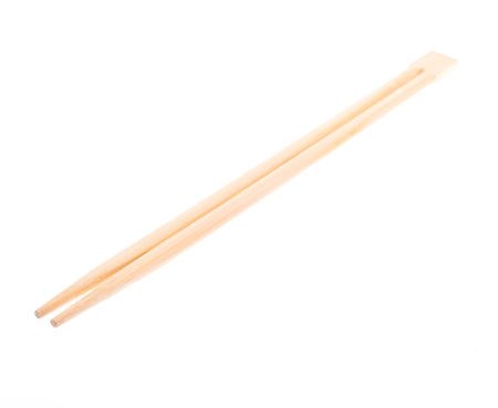 chopsticks on white backgroundの写真素材