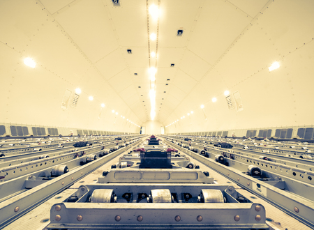 air cargo freighter, retro vintage filter effectのeditorial素材