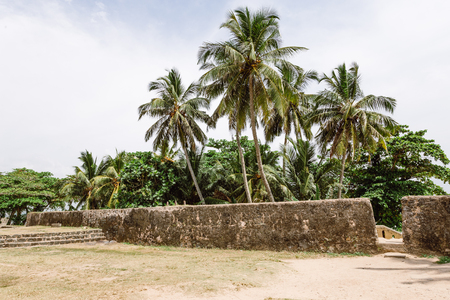 Old street view in Galle fort, Sri Lanka.の写真素材