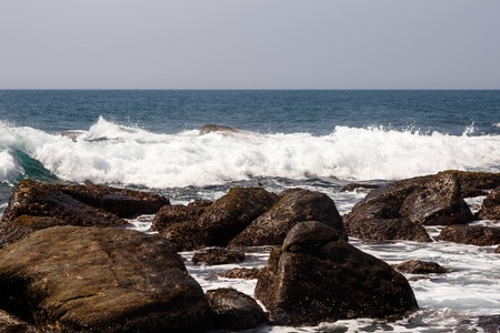 Beautiful landscape rocky beachの写真素材