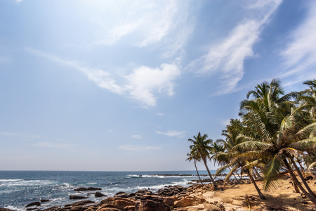 Beautiful landscape rocky beachの写真素材